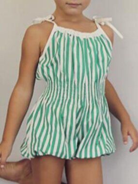 Wovenplay Jada Seafoam Stripe Playsuit